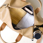 Jet-Setter Duffle Bag Beige Large 17x9 Inch Nestasia