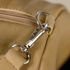 Jet-Setter Duffle Bag Beige Small 14x7 Inch Nestasia