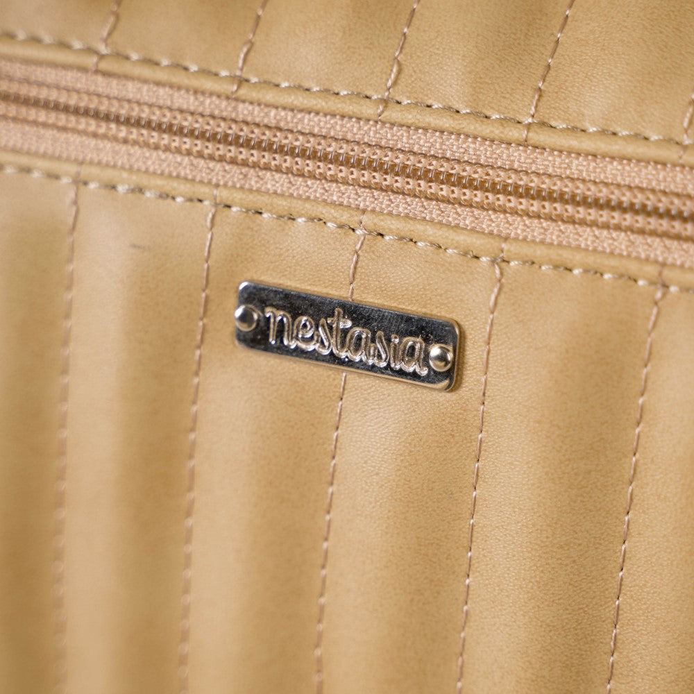 Jet-Setter Duffle Bag Beige Small 14x7 Inch Nestasia