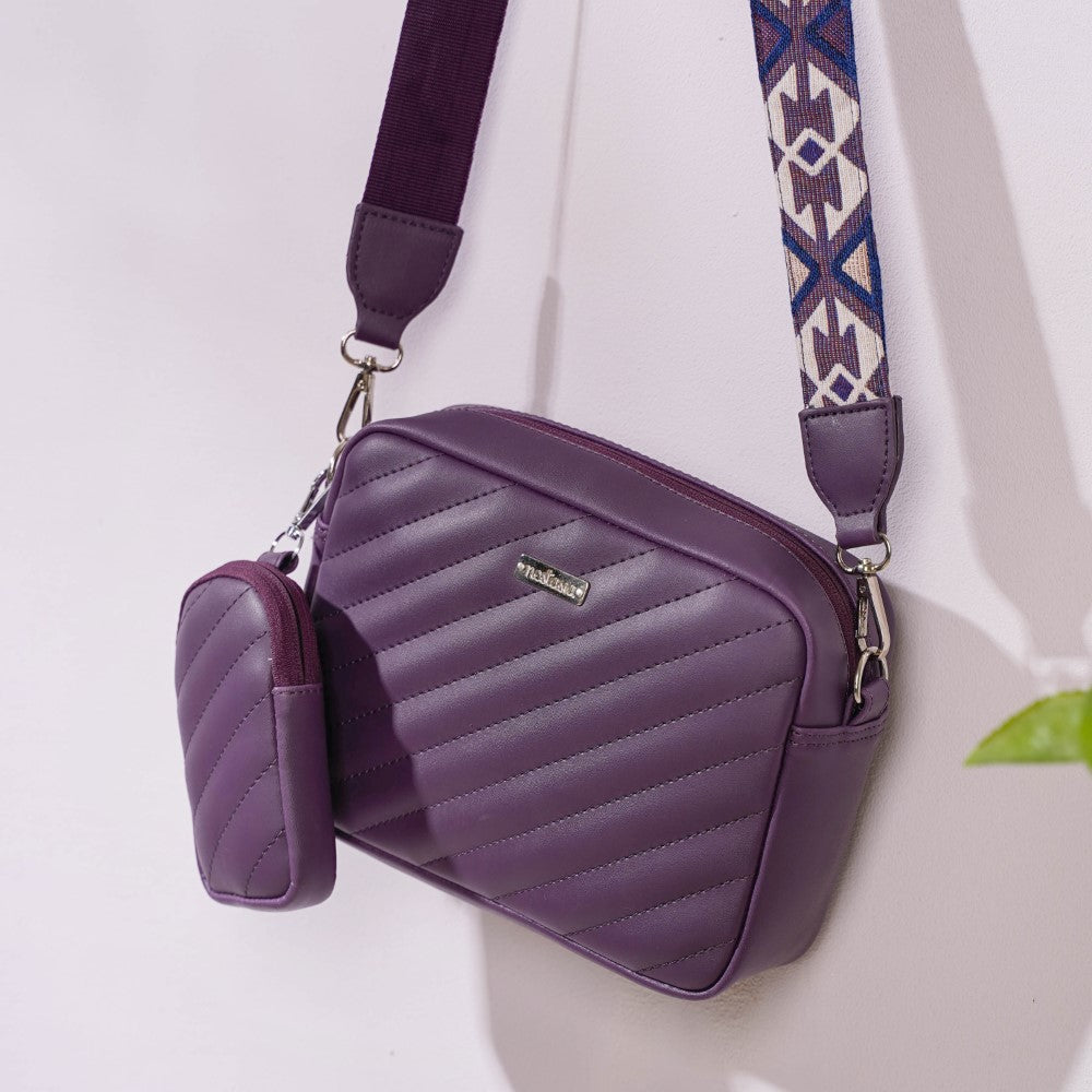Sling Bag For Women Purple Nestasia