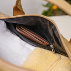 Jet-Setter Duffle Bag Beige Small 14x7 Inch Nestasia