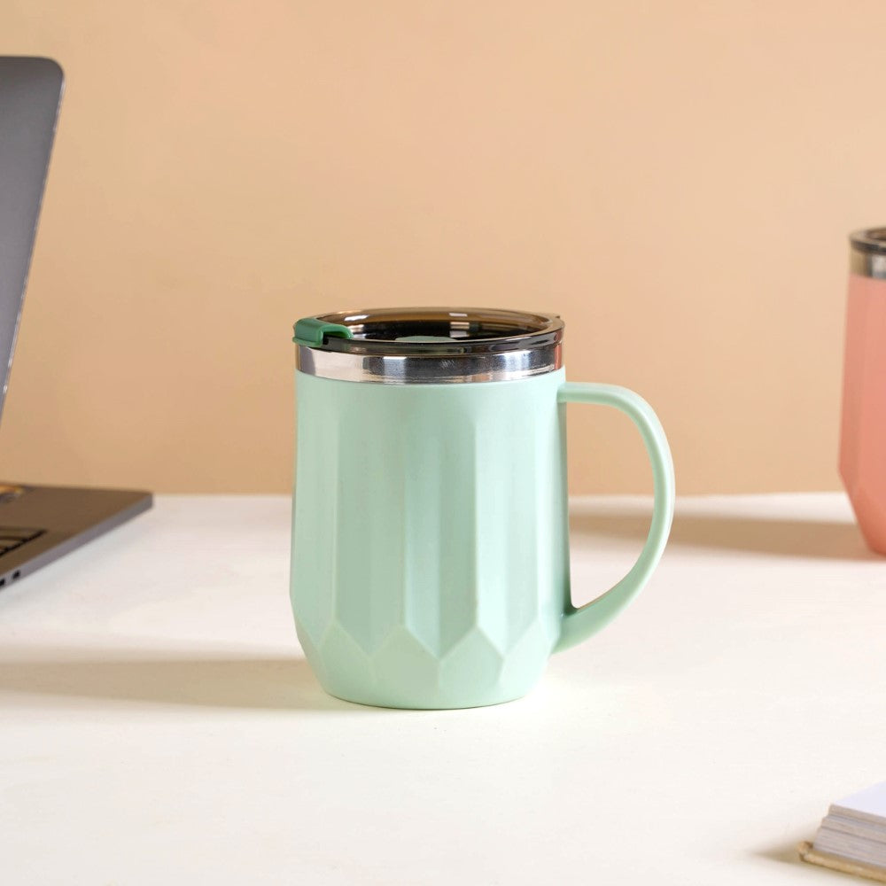 Portable Travel Coffee Mug With Lid Mint 400ml Nestasia