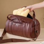 Wanderlust Duffle Bag Brown Small 14x7 Inch Nestasia