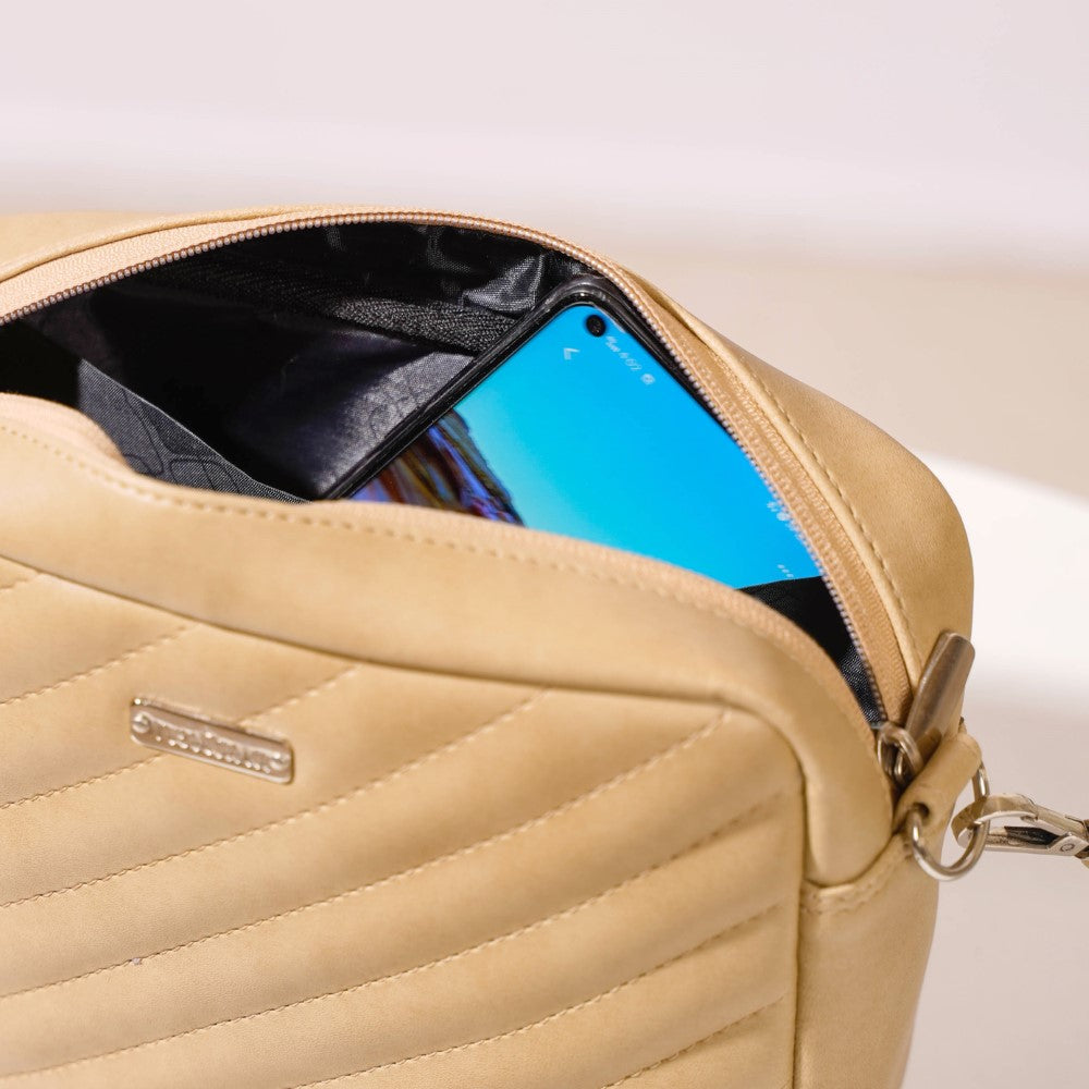 Crossbody Bag Beige Nestasia