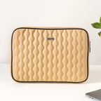 Multi Functional Water Resistant Laptop Sleeve Beige Nestasia