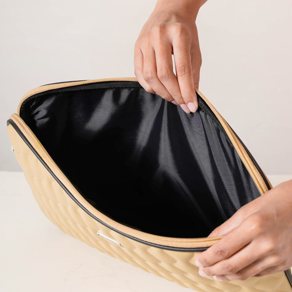 Multi Functional Water Resistant Laptop Sleeve Beige Nestasia