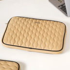Multi Functional Water Resistant Laptop Sleeve Beige Nestasia