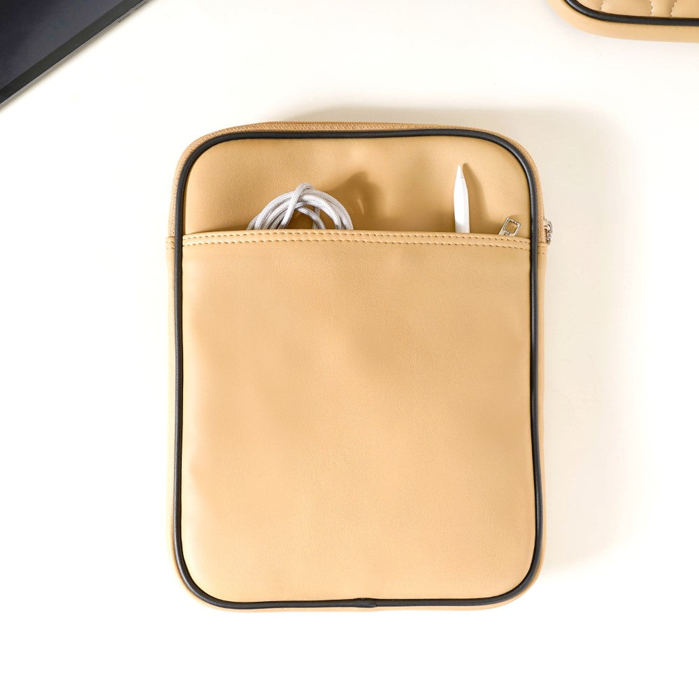 Handcrafted iPad Case Beige Nestasia