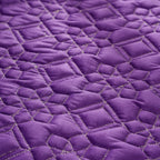 Embroidered Velvet Table Cover Purple 52x40 inch Nestasia