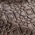Festive Velvet Dining Tablecloth Brown 52x40 Inch Nestasia