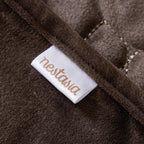 Festive Velvet Dining Tablecloth Brown 52x40 Inch Nestasia