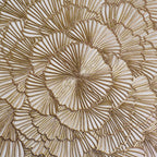 Flower Table Mat Gold Set Of 6 15 Inch Nestasia