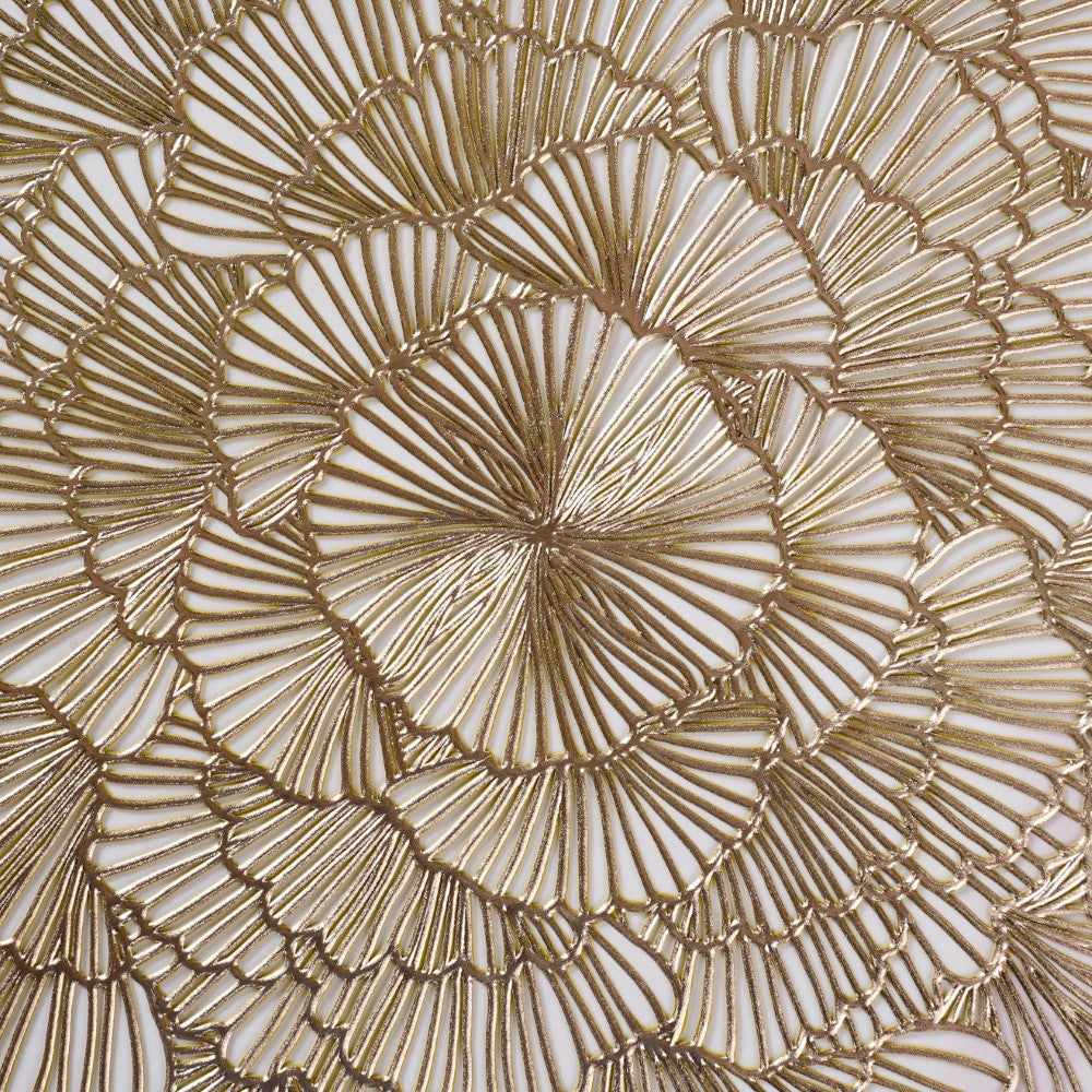 Flower Table Mat Gold Set Of 6 15 Inch Nestasia