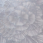 Flower Table Mat Silver Set Of 6 15 Inch Nestasia