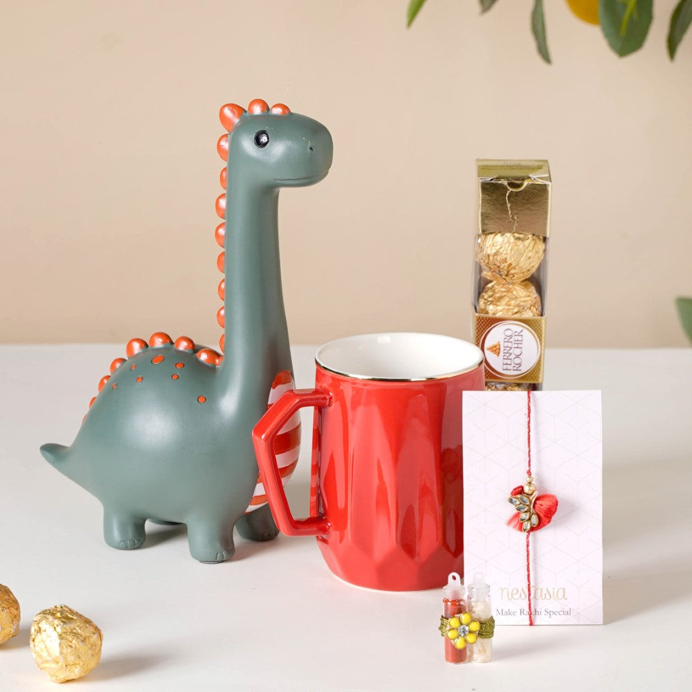 Dino Teen Rakhi Hamper Set Of 5 Nestasia