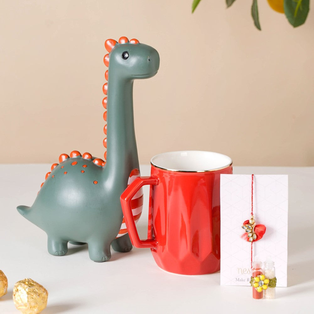 Dino Teen Rakhi Hamper Set Of 5 Nestasia