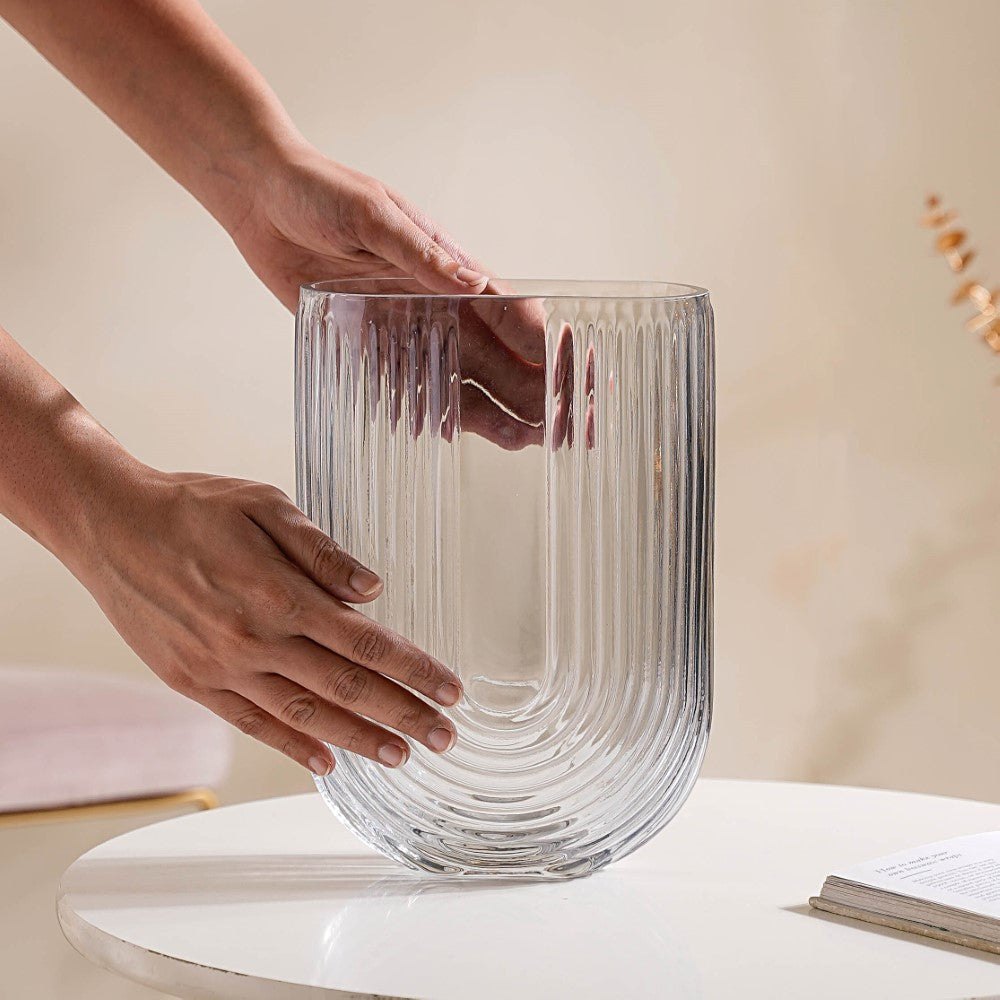 Utopia Large Vase For Home Decor Grey