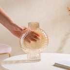 Armadillo Glass Vase Amber Small Nestasia
