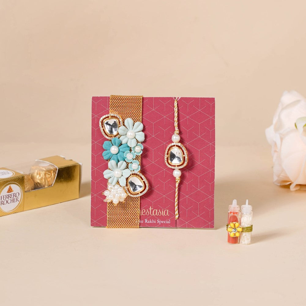 Bracelet Rakhi Gift Set Of 3 Nestasia