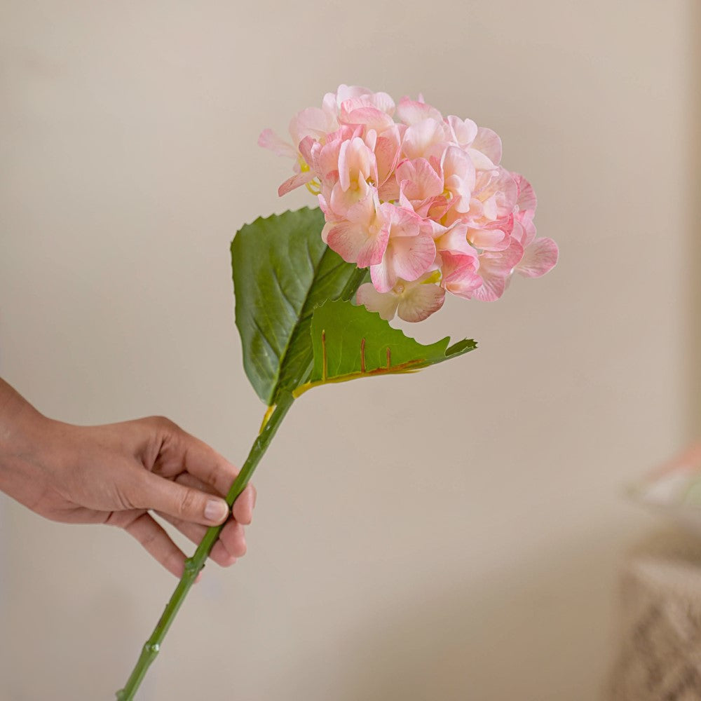 Faux Hydrangea Flower Pink Nestasia