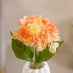 Faux Hydrangea Flower Peach Nestasia