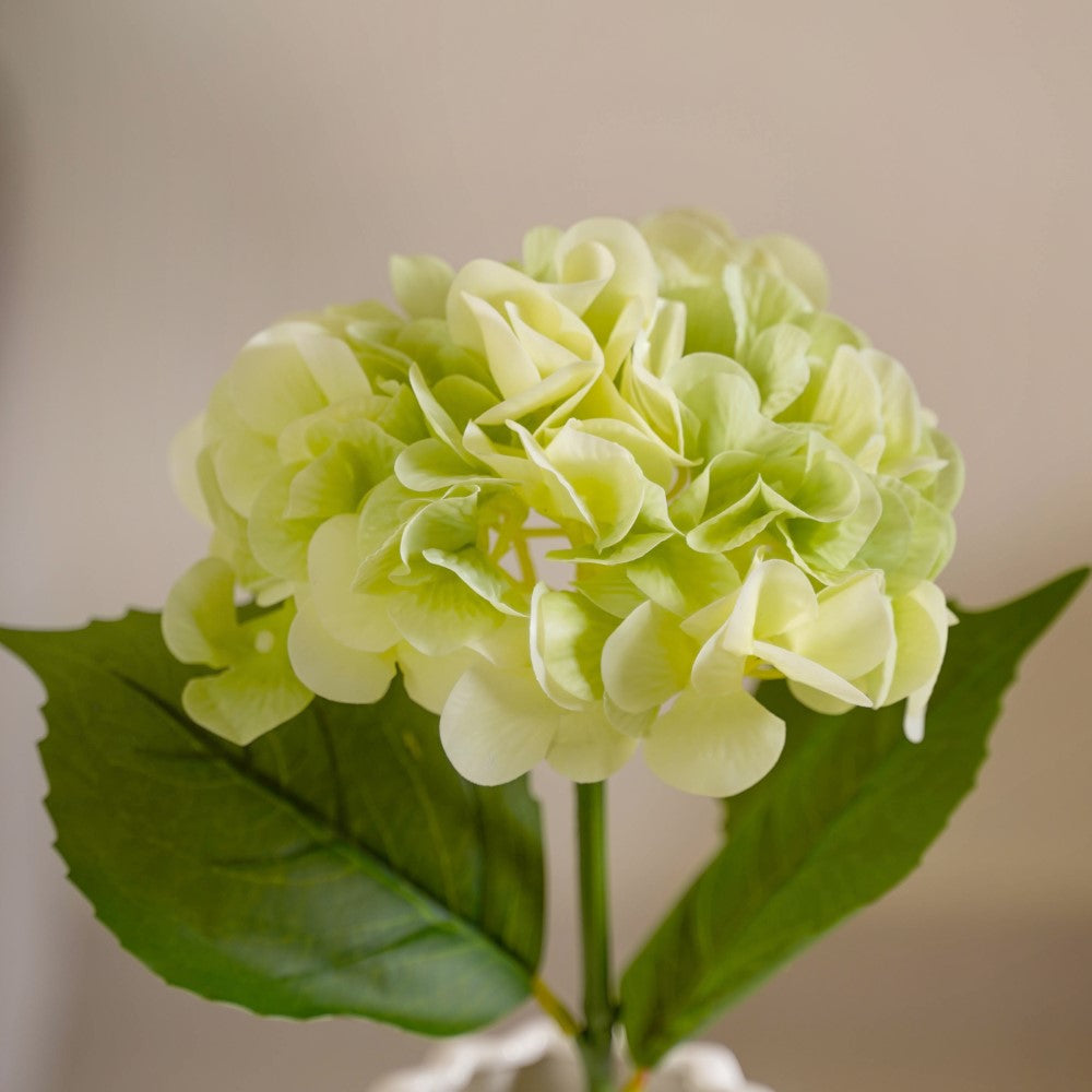 Faux Hydrangea Flower Green Nestasia