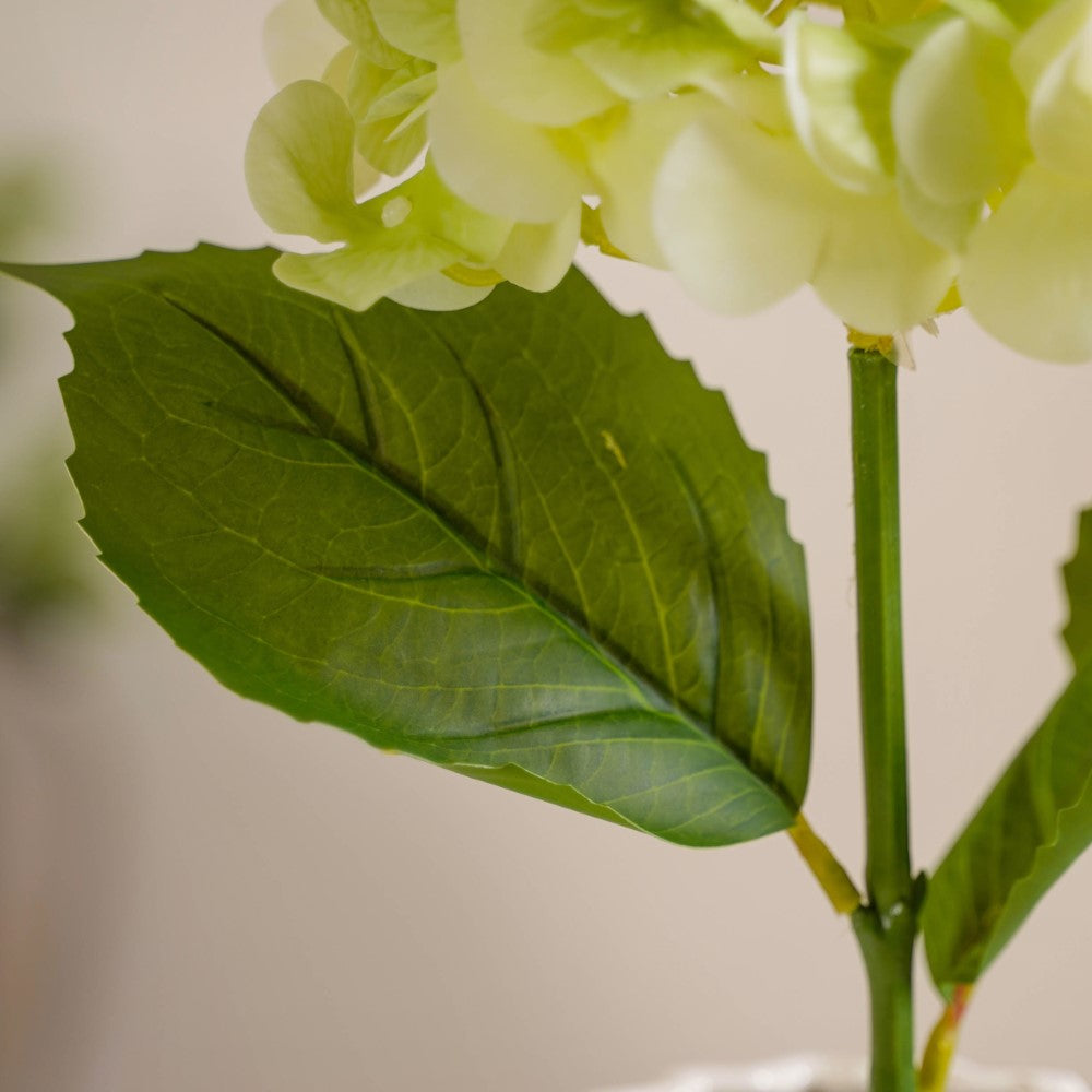 Faux Hydrangea Flower Green Nestasia