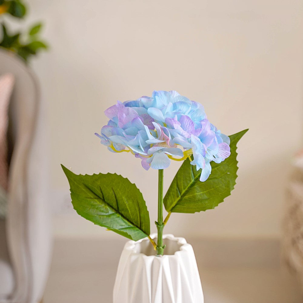 Faux Hydrangea Flower Purple Nestasia
