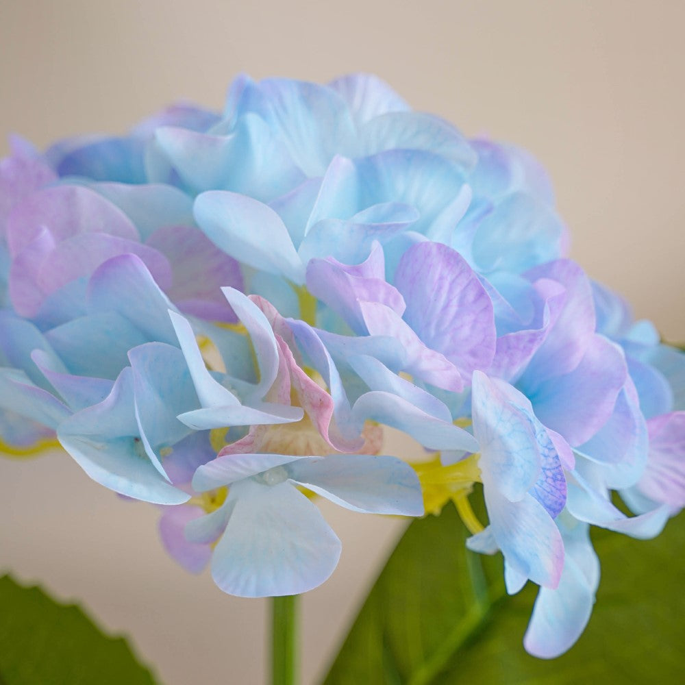 Faux Hydrangea Flower Purple Nestasia