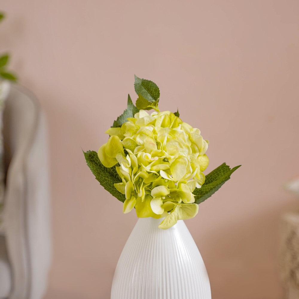 Hydrangea With Leaves Green Nestasia
