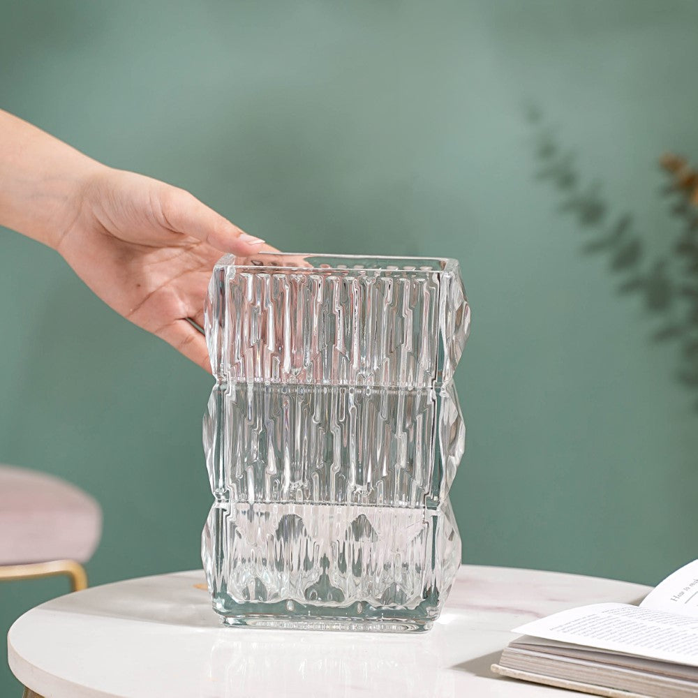 Cut Glass Crystal Decorative Vase Nestasia
