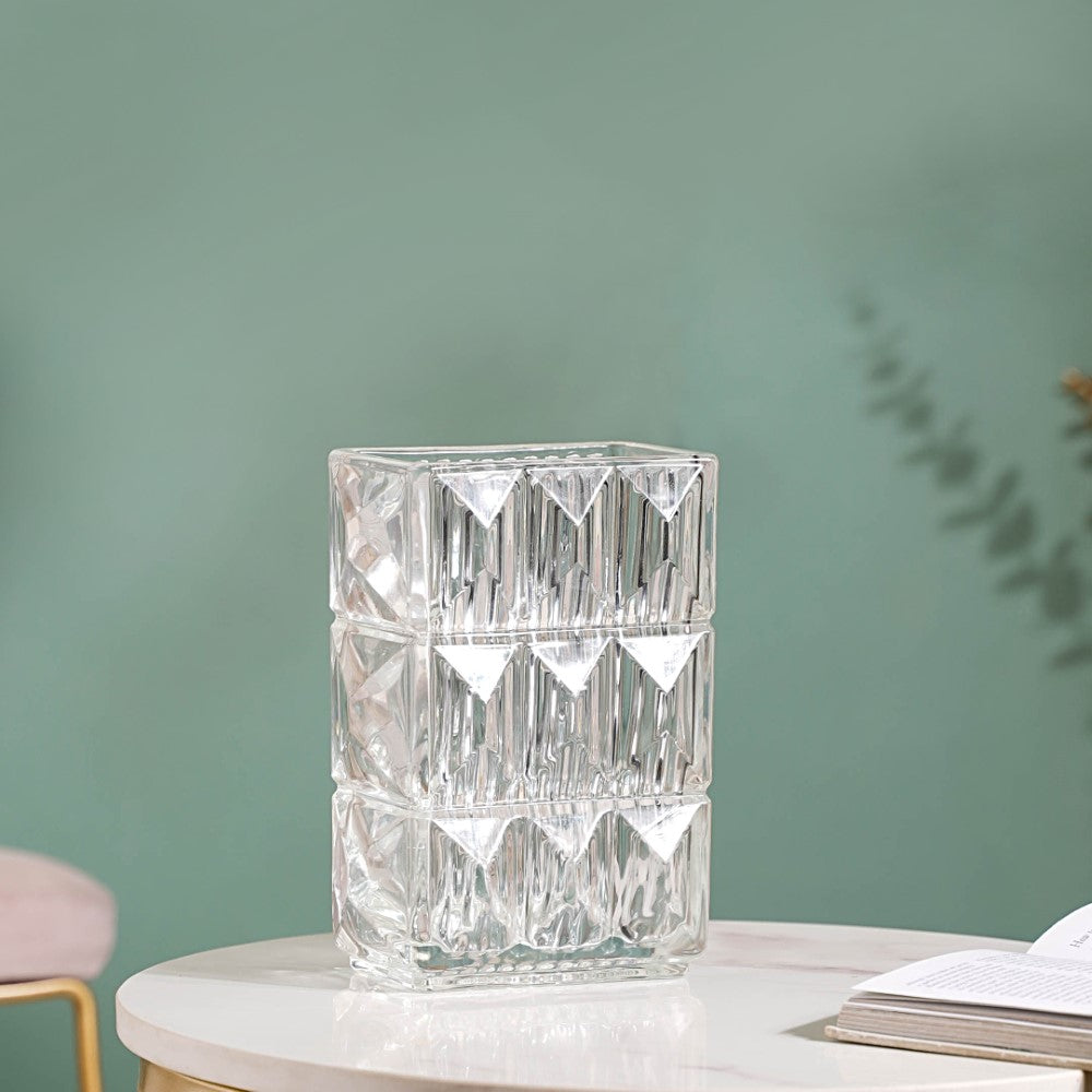 Cut Glass Crystal Decorative Vase Nestasia