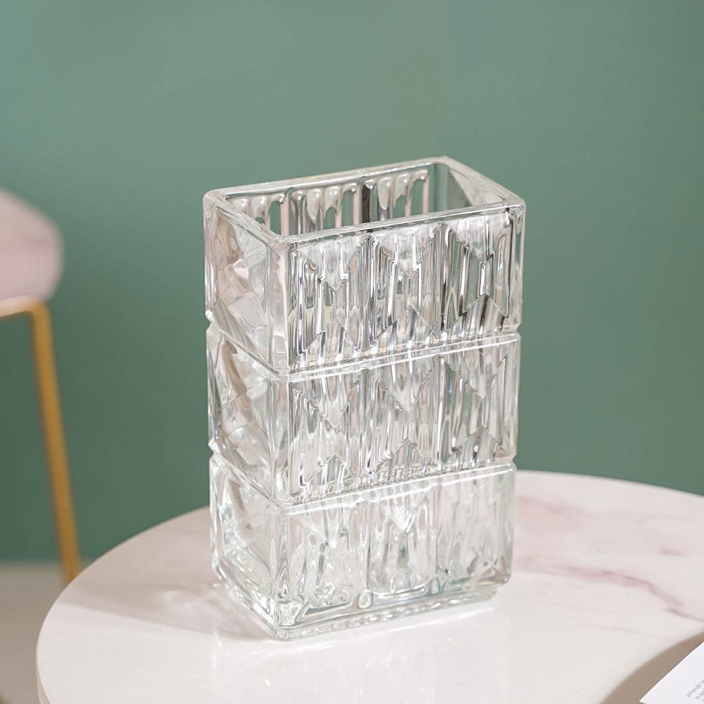 Cut Glass Crystal Decorative Vase Nestasia