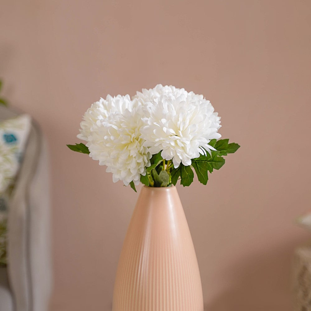 Chrysanthemum Flower White Set Of 5 Nestasia