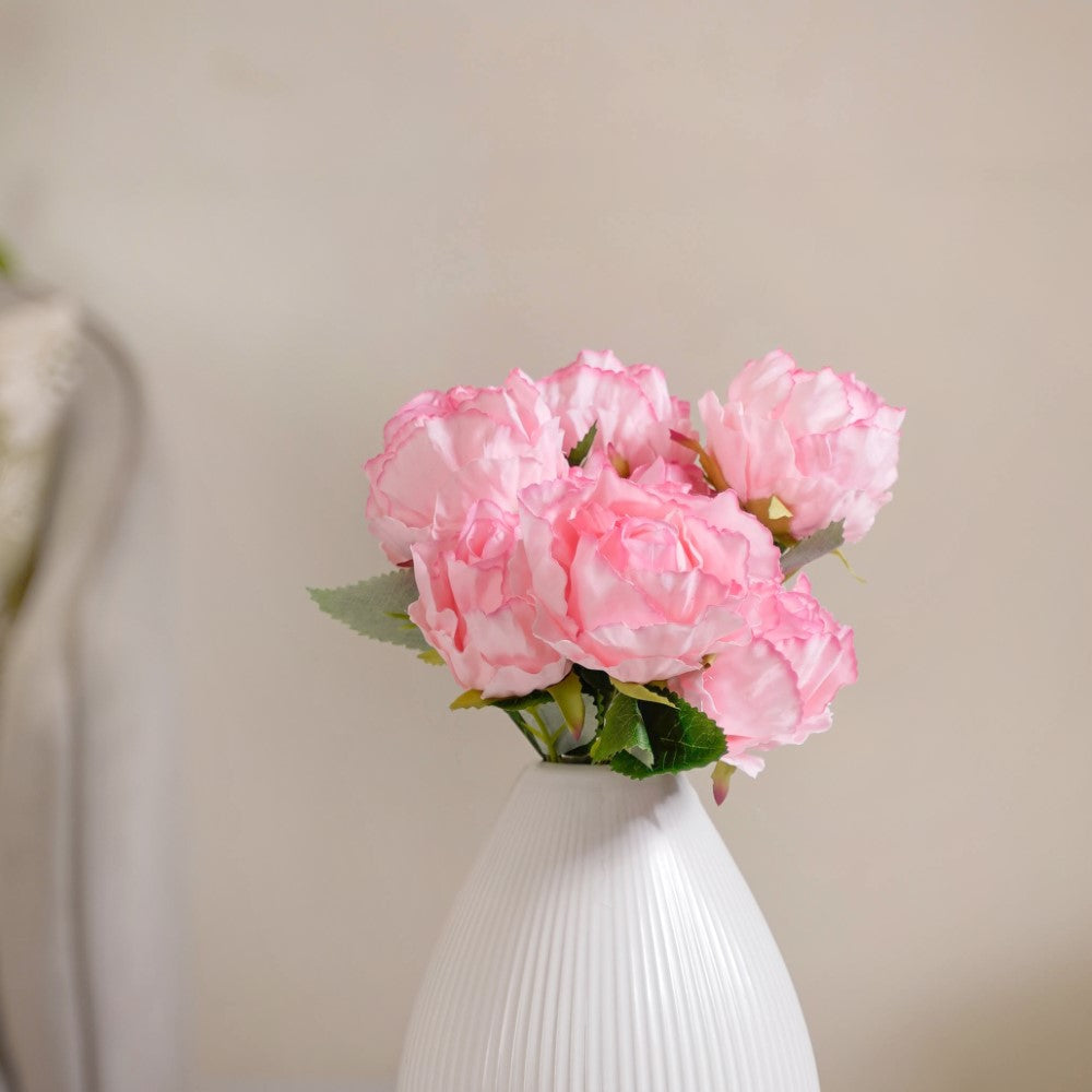 Peony Artificial Flower Bunch Pink Nestasia