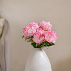 Peony Artificial Flower Bunch Pink Nestasia