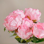 Peony Artificial Flower Bunch Pink Nestasia
