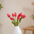Tulip Flower Red Set Of 9 Nestasia