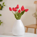 Tulip Flower Red Set Of 9 Nestasia