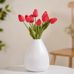 Tulip Flower Red Set Of 9 Nestasia