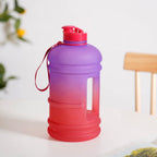 AquaBurst Large Gym Water Bottle With Handle Ombre Purple Red 2200ml Nestasia