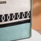 Eco-friendly Carryall Tote Bag Mint Small 12 x 10 Inch Nestasia