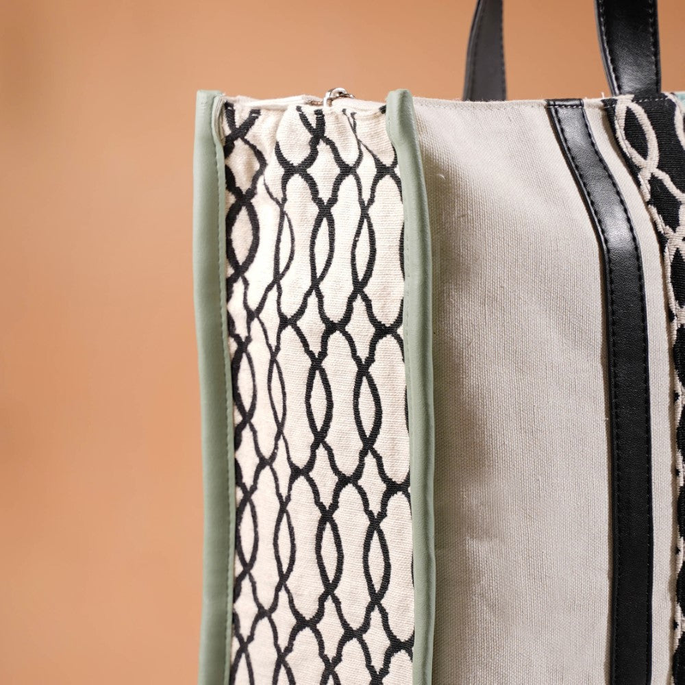 Eco-friendly Carryall Tote Bag Mint Set Of 2 Nestasia