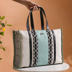 Eco-friendly Carryall Tote Bag Mint Set Of 2 Nestasia