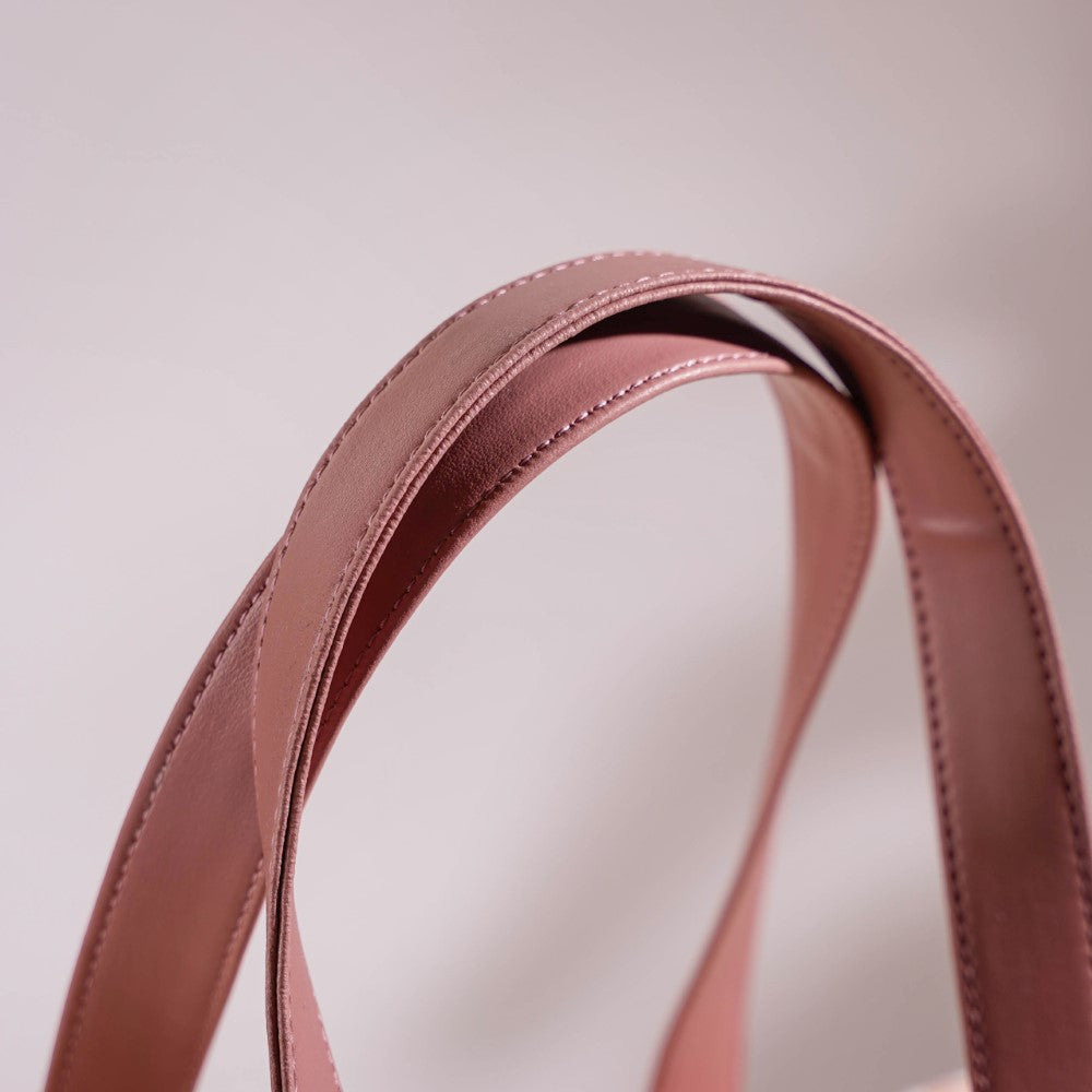 Boho Shopper Bag Pink Large 17 X 12 Inch Nestasia