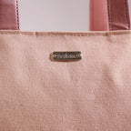 Boho Shopper Bag Pink Large 17 X 12 Inch Nestasia