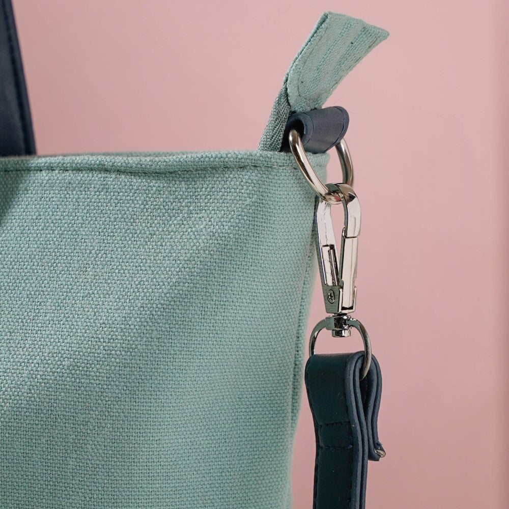 Mint Canvas Tote Bag Nestasia