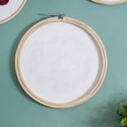 Red Mushrooms Hand Embroidered Hoop Wall Decor 10 Inch Nestasia