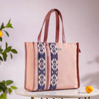 Boho Shopper Bag Pink Small 12 x 10 Inch
