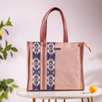 Boho Shopper Bag Pink Small 12 x 10 Inch